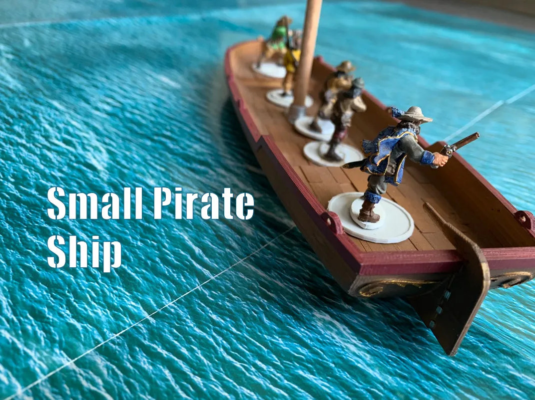 Petit navire pirate - Maquette Print