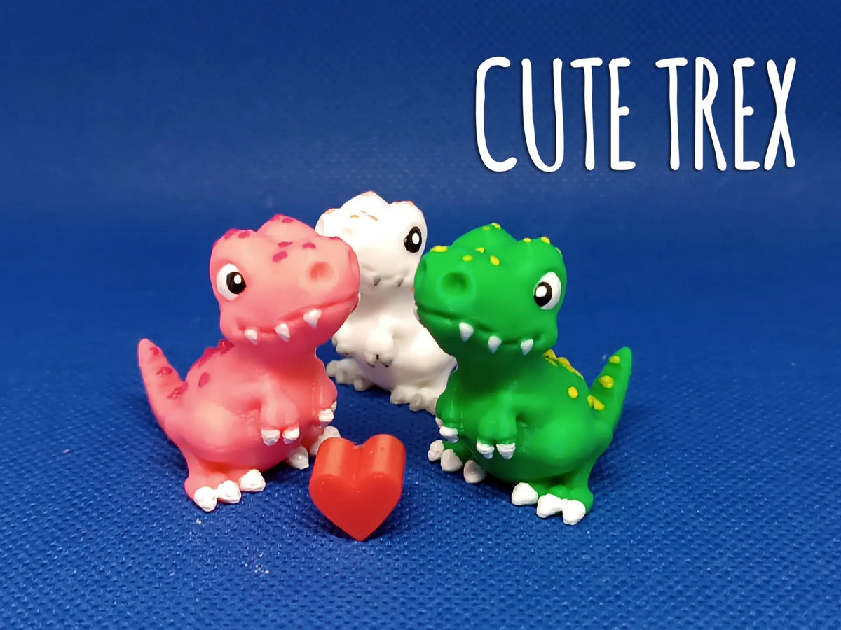 Famille de bébés T-Rex, T-Rex dinosaure mignon - Maquette Print