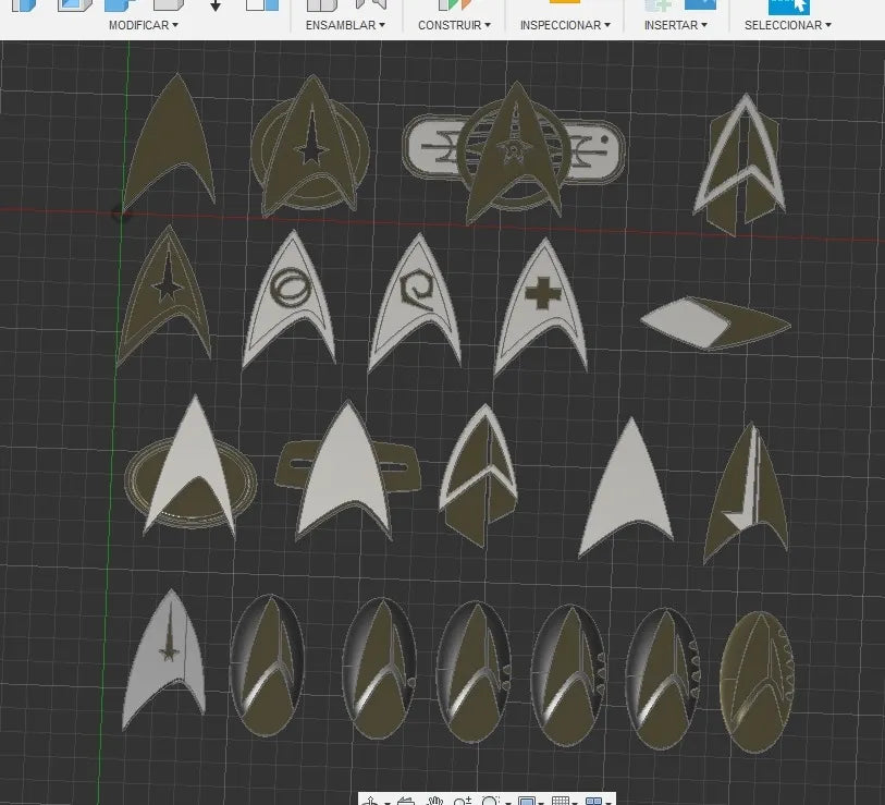 Insignes de Star Trek Delta - Geek Print