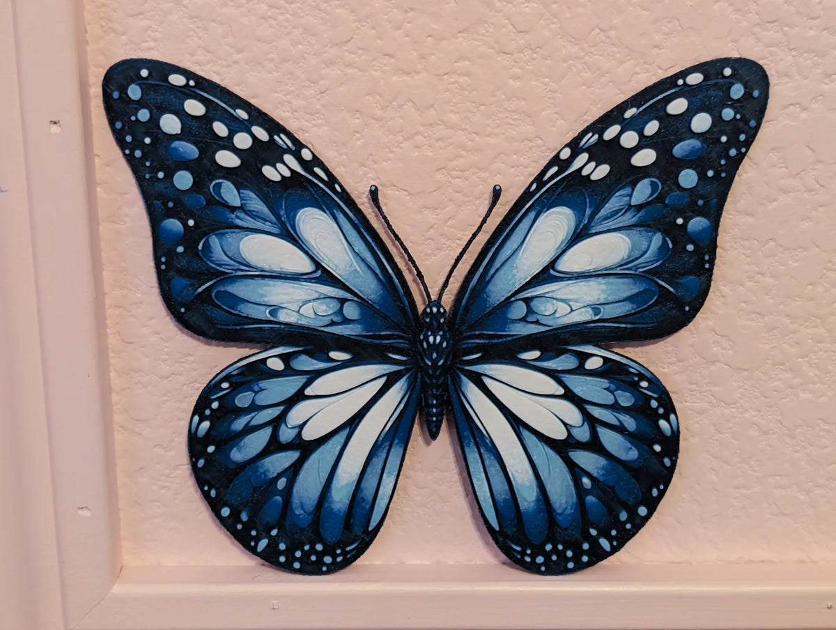 Art mural Papillon bleu - Art Print