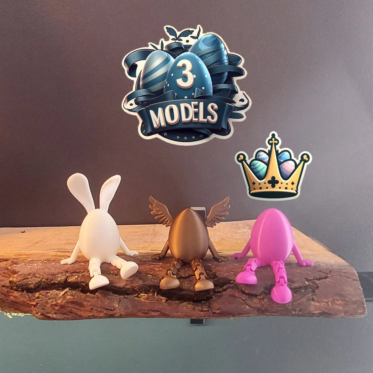 Œuf de Pâques articulé – modèle 2 - Fêtes Print