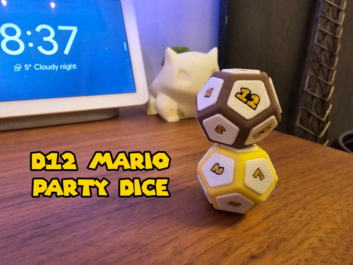 D12 Dé de Mario Party - Jeux Print