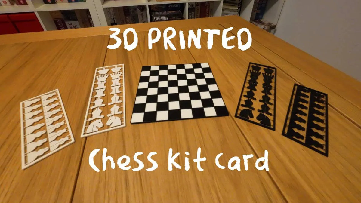 Kit d'Échecs en Carte - Jeux Print
