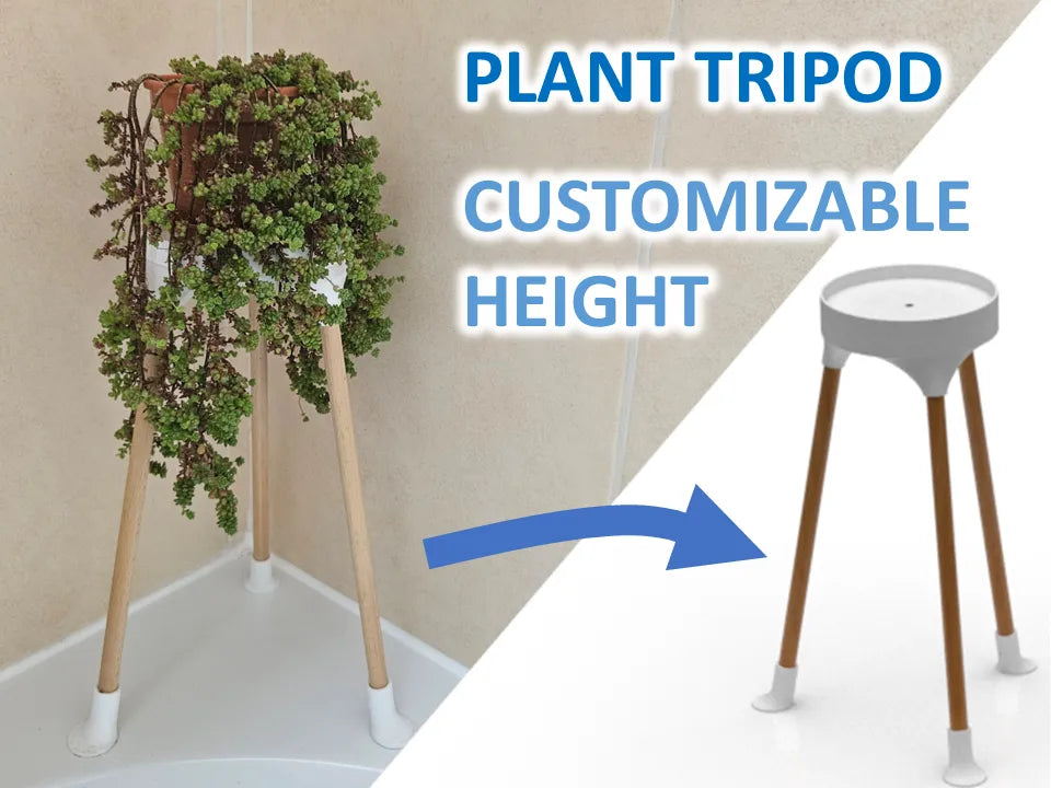 Support de plante trépied avec hauteur réglable - Jardin Print