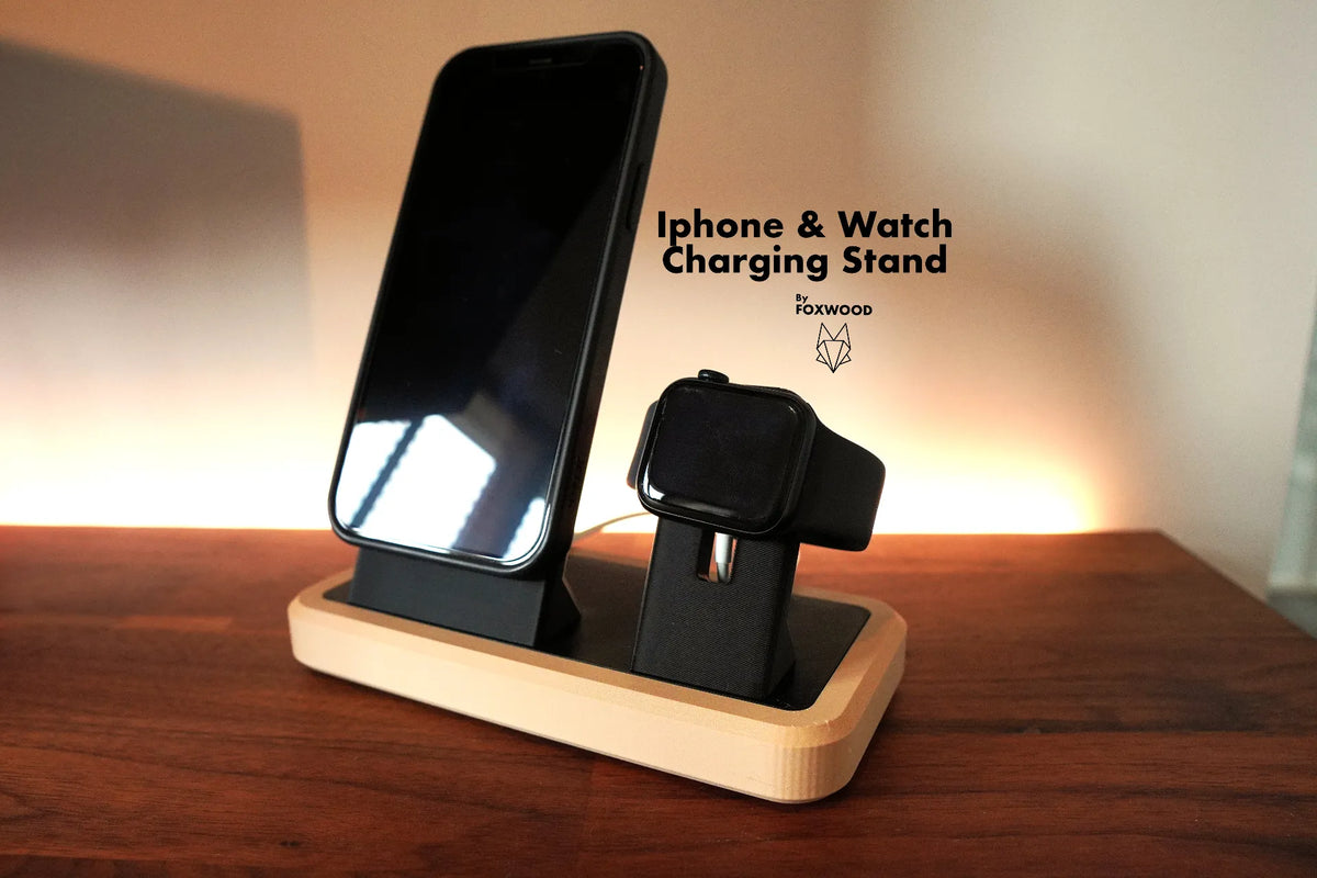 Support de Charge pour Apple iPhone et Montre - Foxwood - Bijoux Print