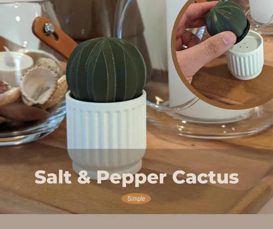 Sels et Poivrières Cactus - Cuisine Print