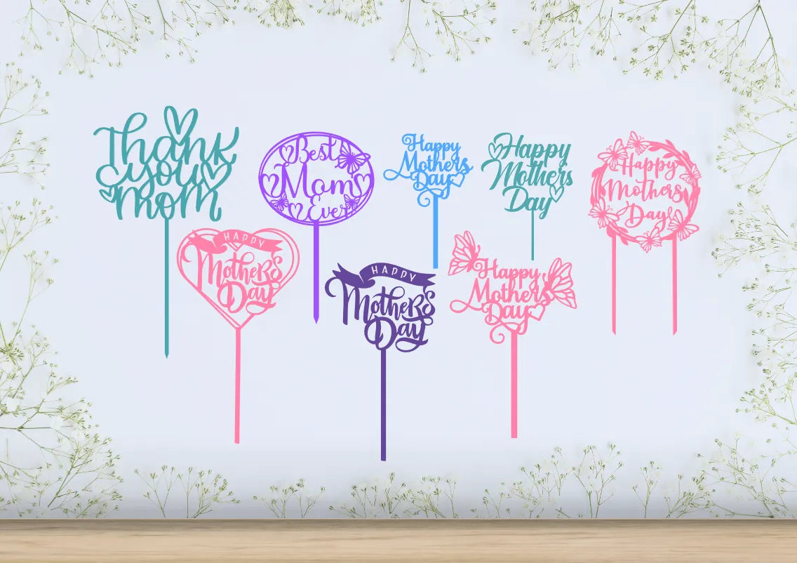 Décorations de gâteaux - Fête des Mères - Cadeau Print