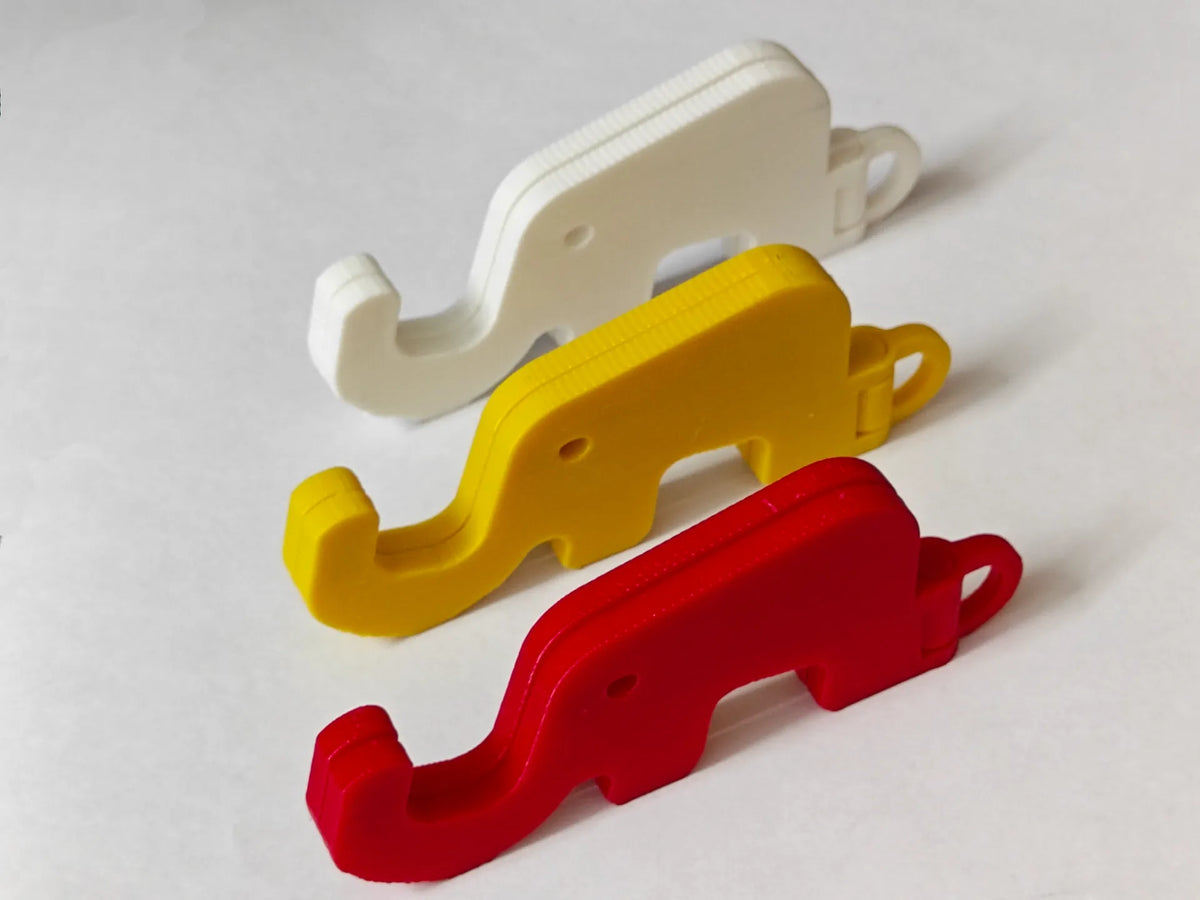 Support de téléphone pliable en forme d'éléphant – modèle 2 - Bureau Print