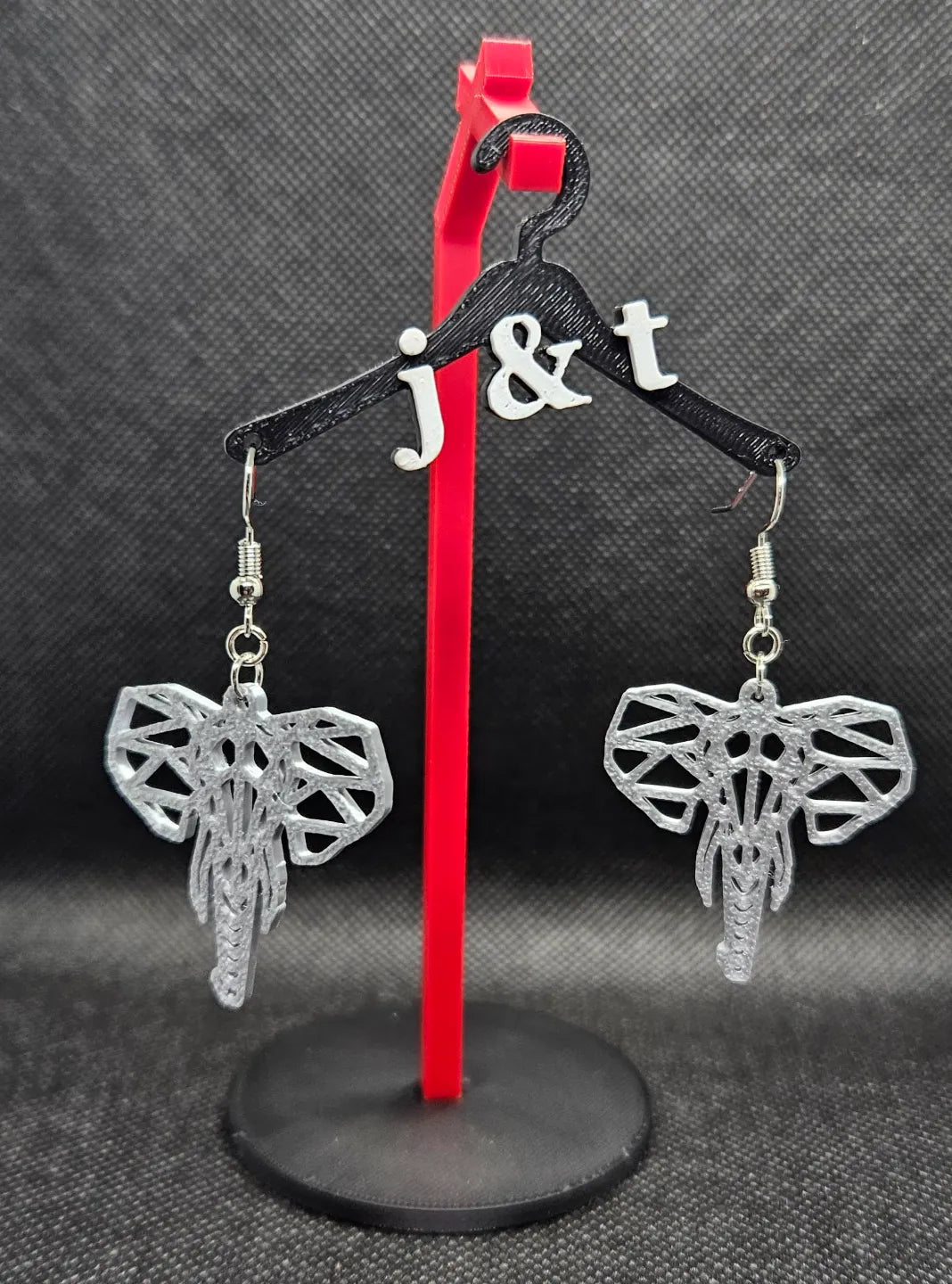 Boucles d'oreilles éléphant – modèle 2 - Bijoux Print