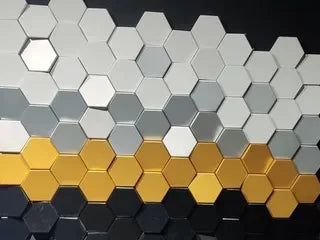 Mur hexagonal - Maison Print