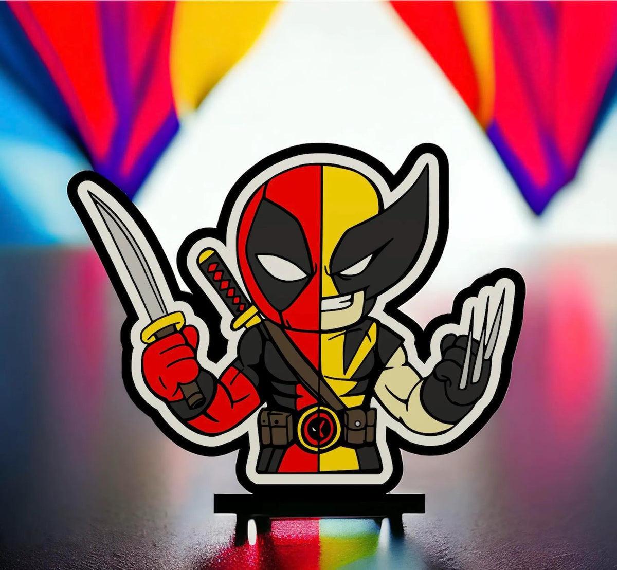 Deadpool x Wolverine Lampe LED - Geek Print