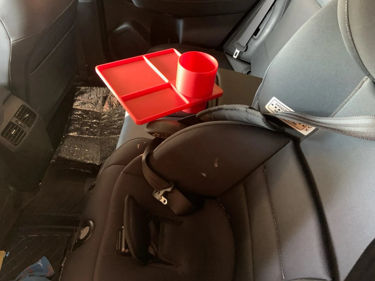 Plateau de table pour véhicule dans la voiture à utiliser avec le porte-gobelet - Auto Print