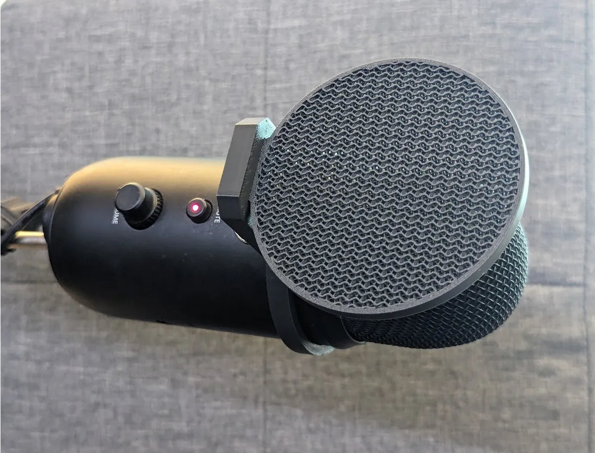 Filtre anti-pop pour micro Blue Yeti - Encliquetage - Music Print