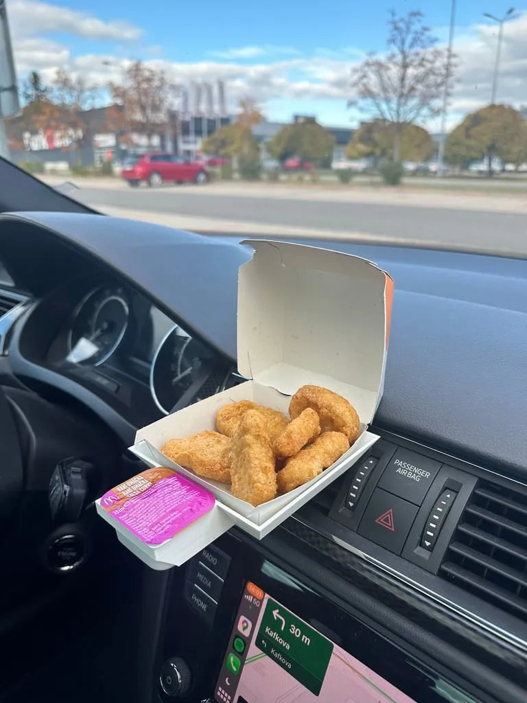 Boîte à hamburger McDonald's et support de ventilation de voiture pour sauce - Auto Print