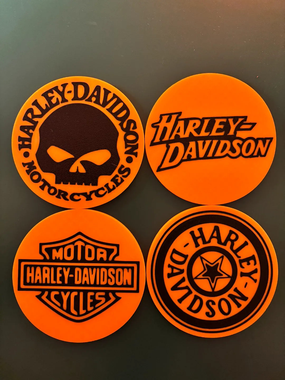 Sous-verre Harley Davidson (Untersetzer) - Auto Print