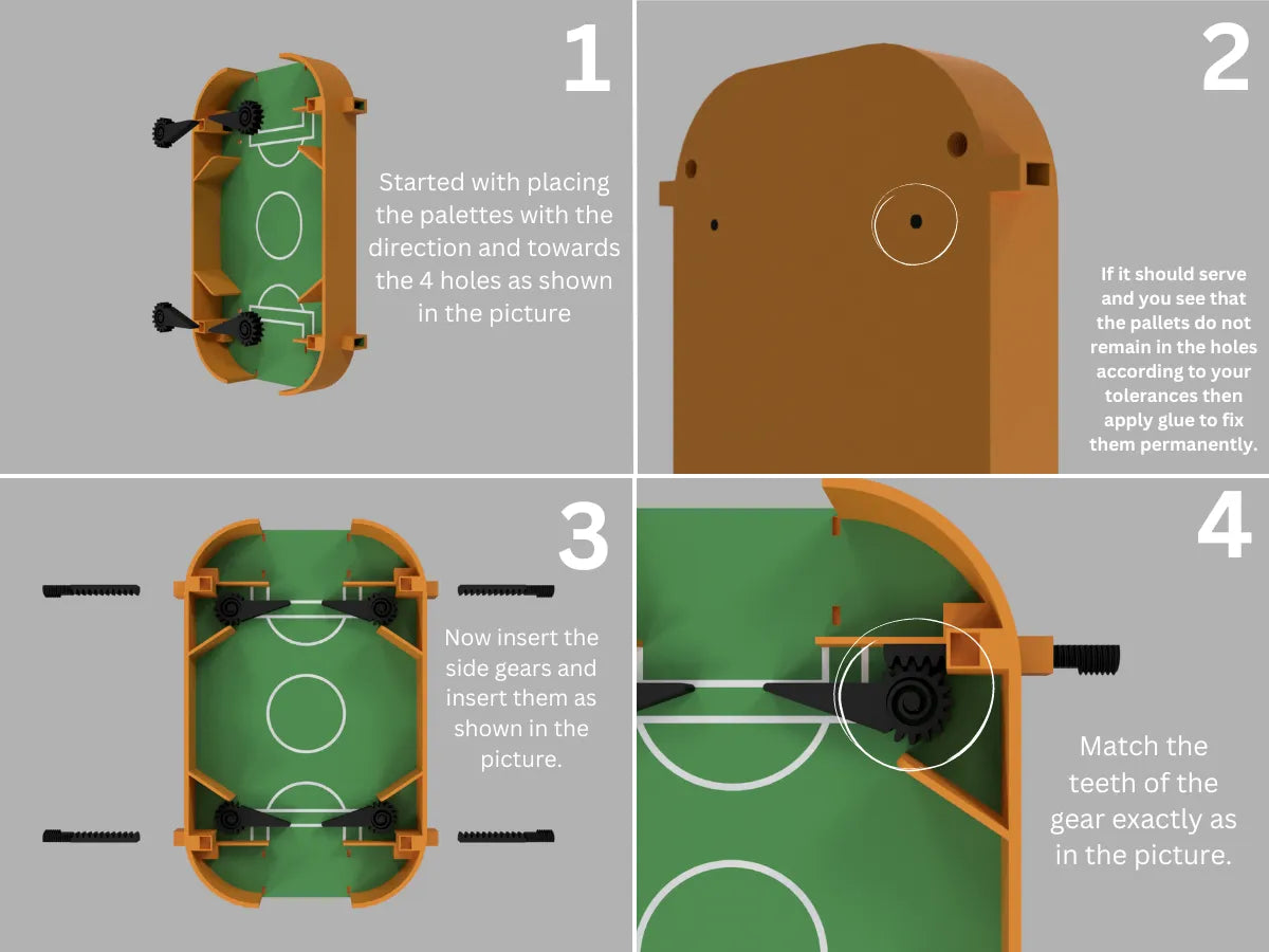 Gear Soccer - Un jeu de flipper entièrement imprimable en 3D - Sport Print
