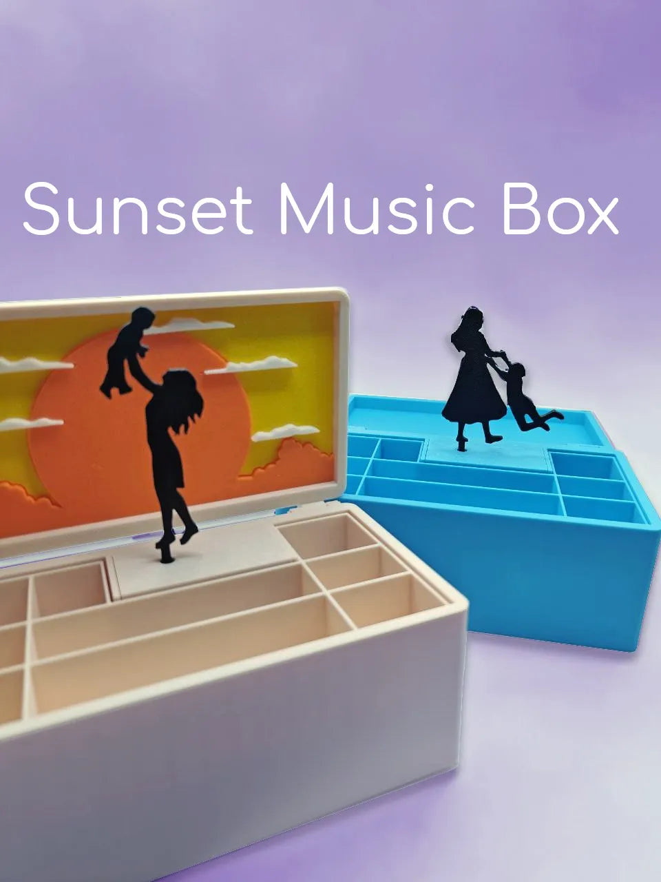 Boîte à musique du coucher de soleil - Cadeau pour la fête des mères - Cadeau Print