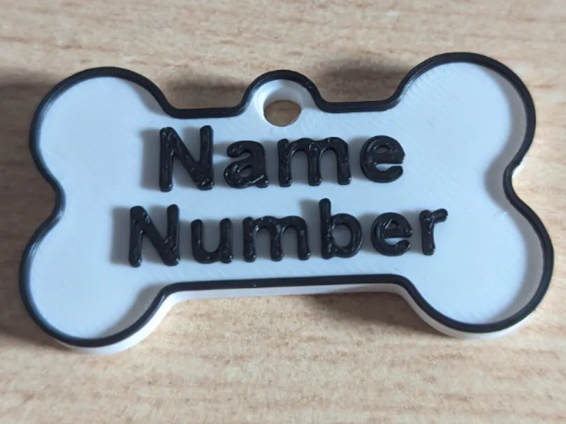 Plaque d'identité de chien personnalisée - Pet Print