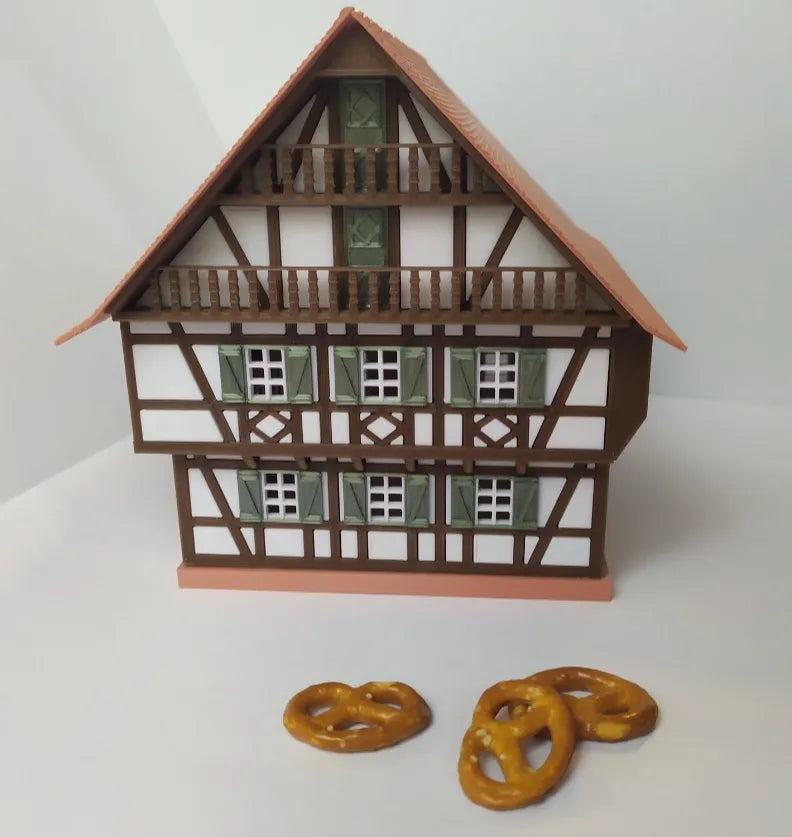 Maison à colombage dans l'est de la France - HO Scale - Maquette Print