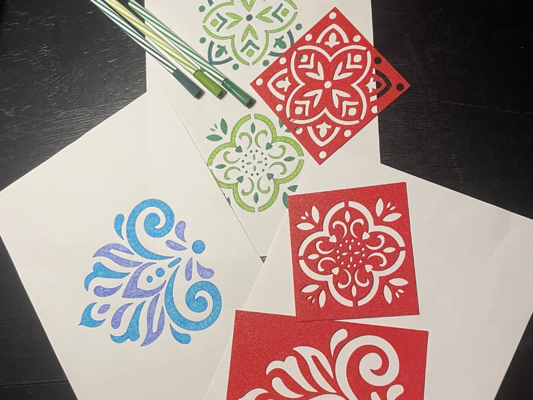 Modèles de dessin de mandalas - Art Print