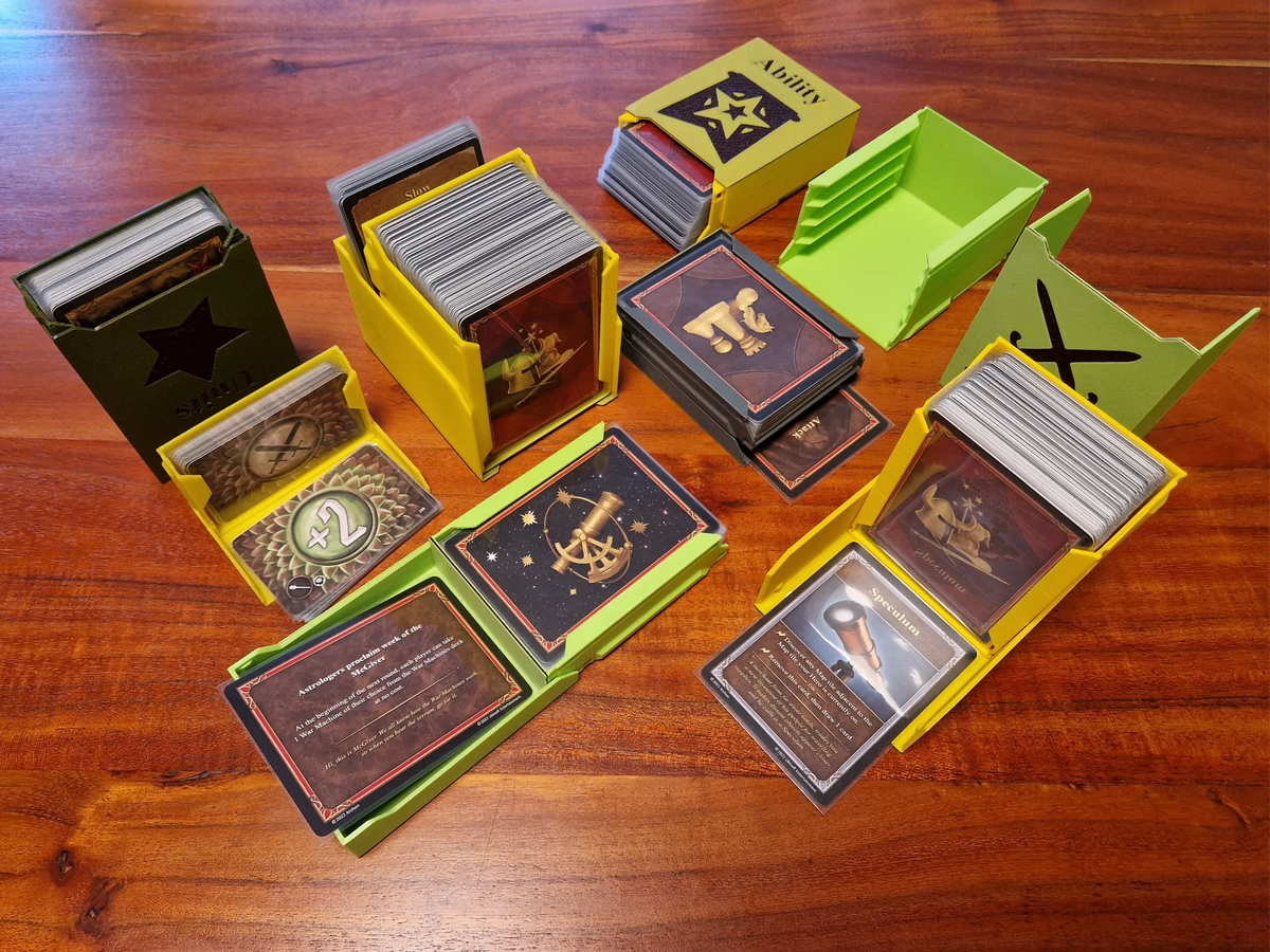 Boîte de rangement de cartes transformable pour jeux de société (paramétrique) - Jeux Print