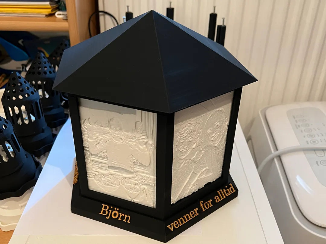 Lithophane Lampe 6 Images/Lithophane lamp 6 Pic - Lumière Print