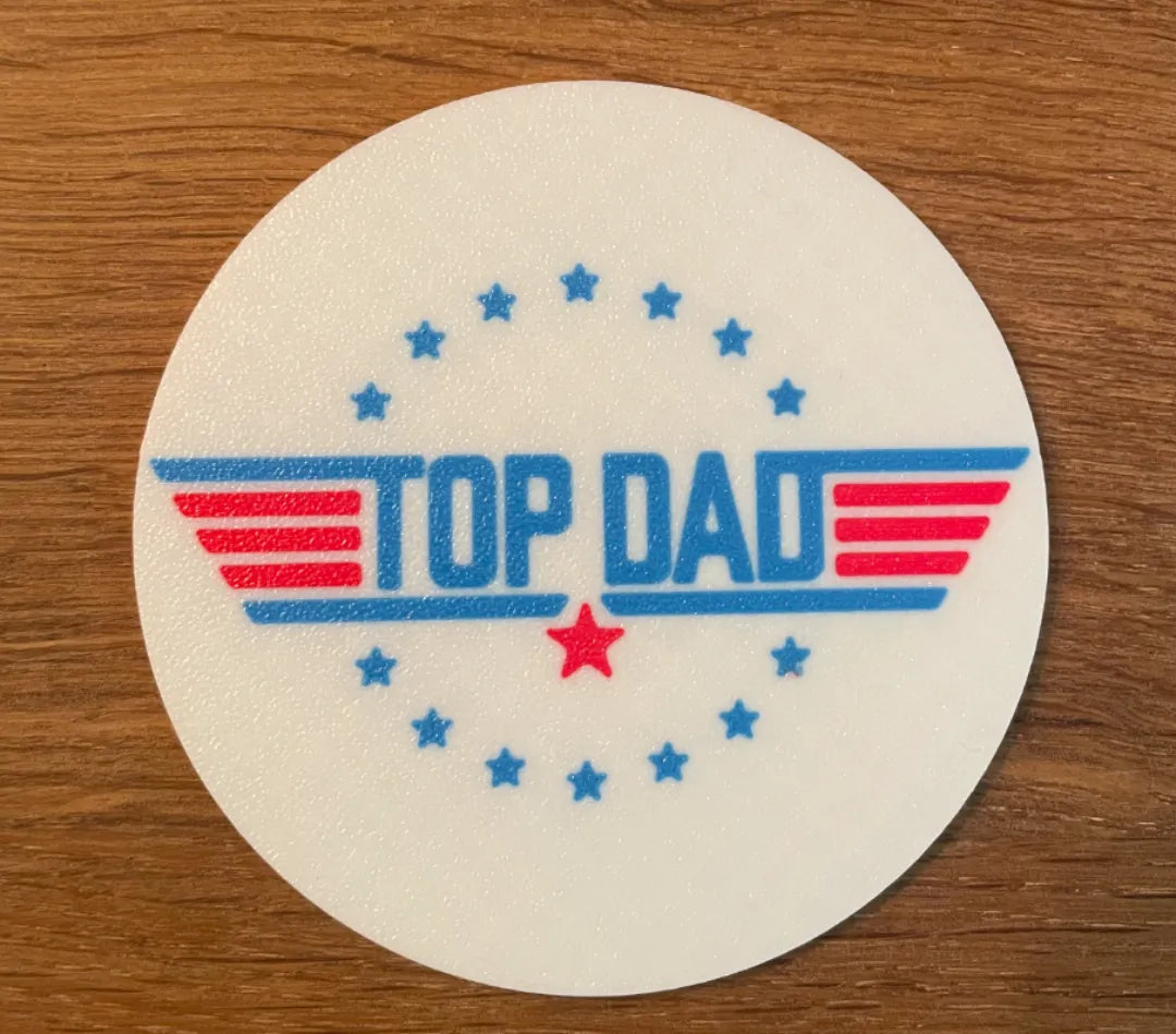 Sous-verre pour la fête des pères / Top Gun / Papa / Idée cadeau - Cadeau Print