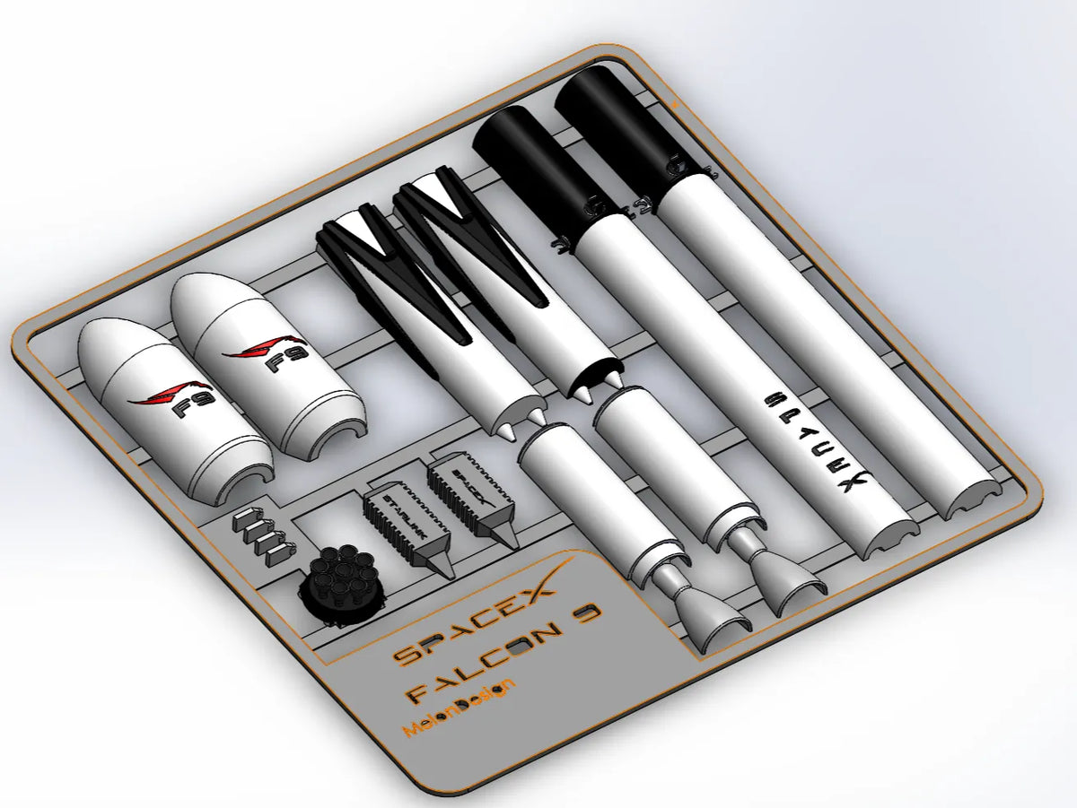 Kit de carte SpaceX Falcon 9 - Maquette Print