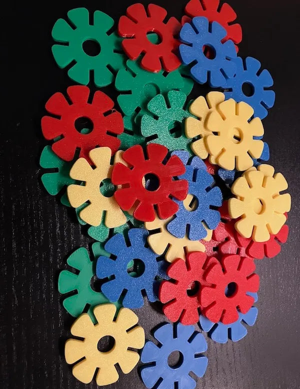 Puzzle Montessori flocon de neige pour enfants - Bébé Print