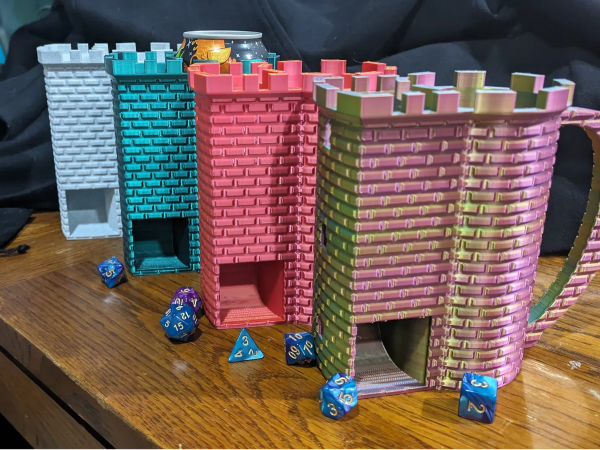 Tour de dés Koozie – Tour de DND – Tour de briques - Jeux Print