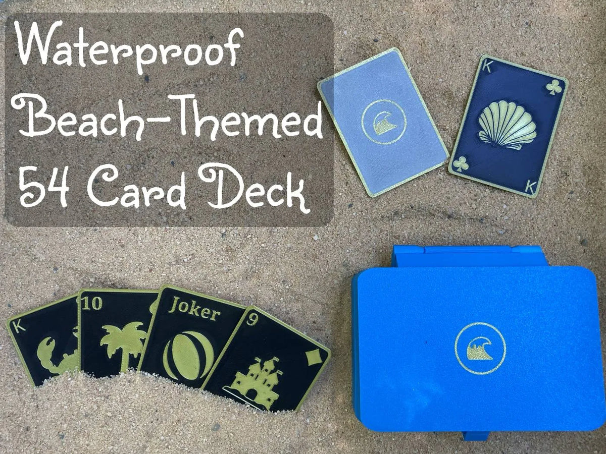 Cartes à jouer imperméables pour la plage et boîte - Outdoor Print