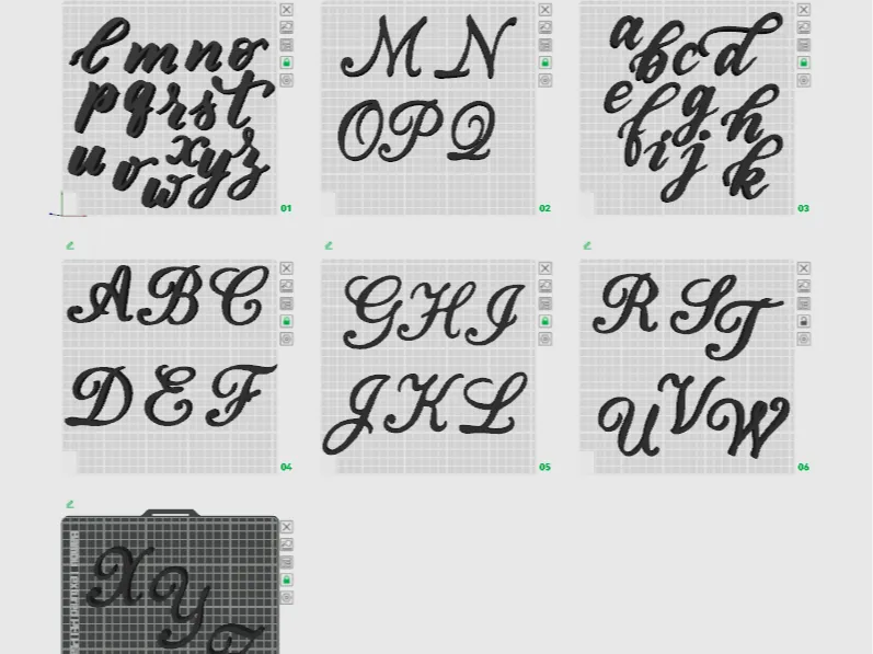 Lettres de calligraphie - Art Print