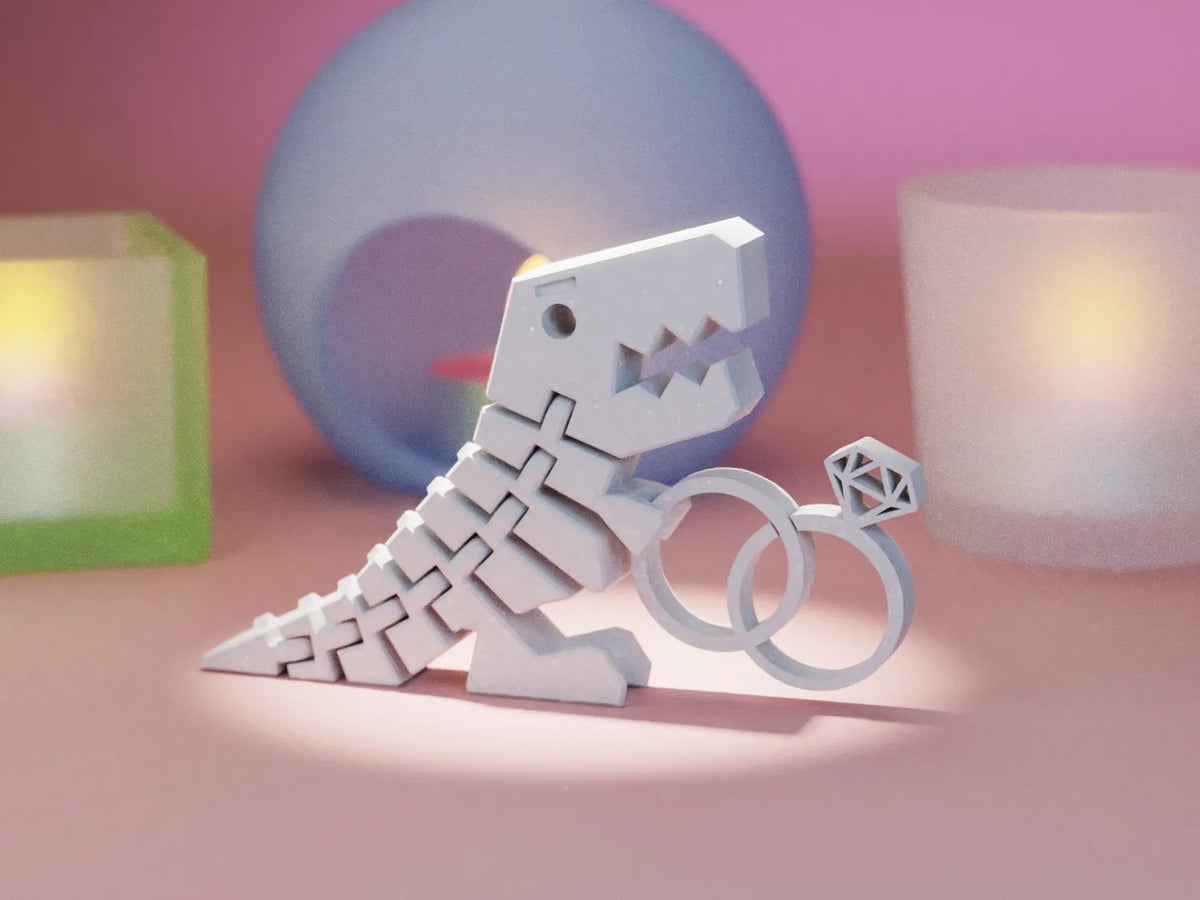 Bagues de mariage Flexi Dino - Bijoux Print