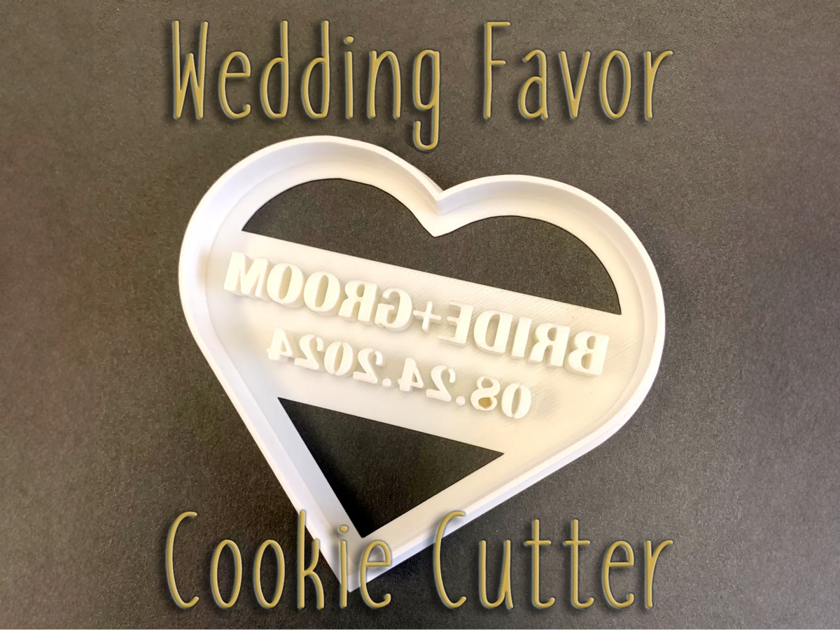 Découpeur à biscuits personnalisé pour mariage - Fêtes Print