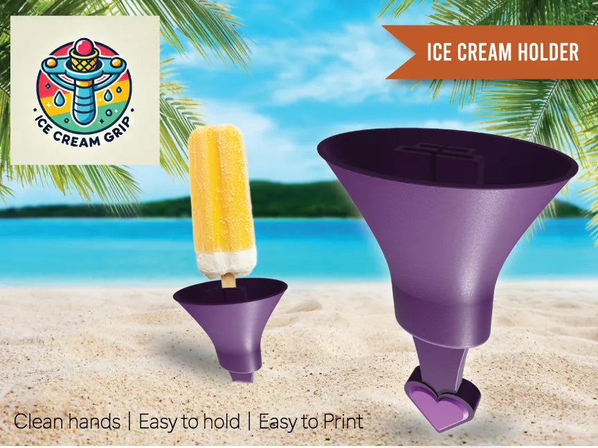 IceSavor - Porte-glaces Anti-Fuite pour la Plage - Outdoor Print