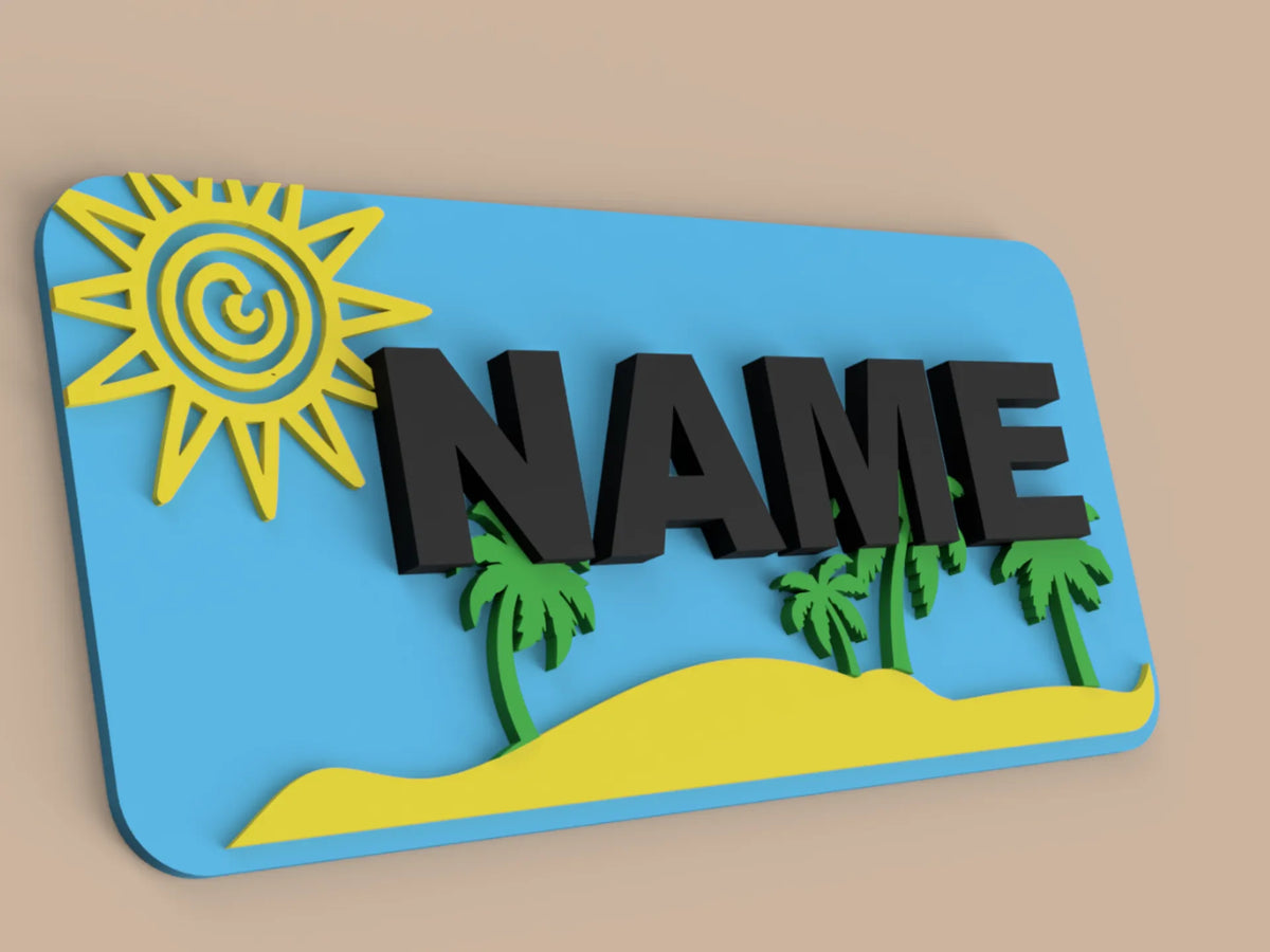 Plaque de Palmier Personnalisée - NFC Print