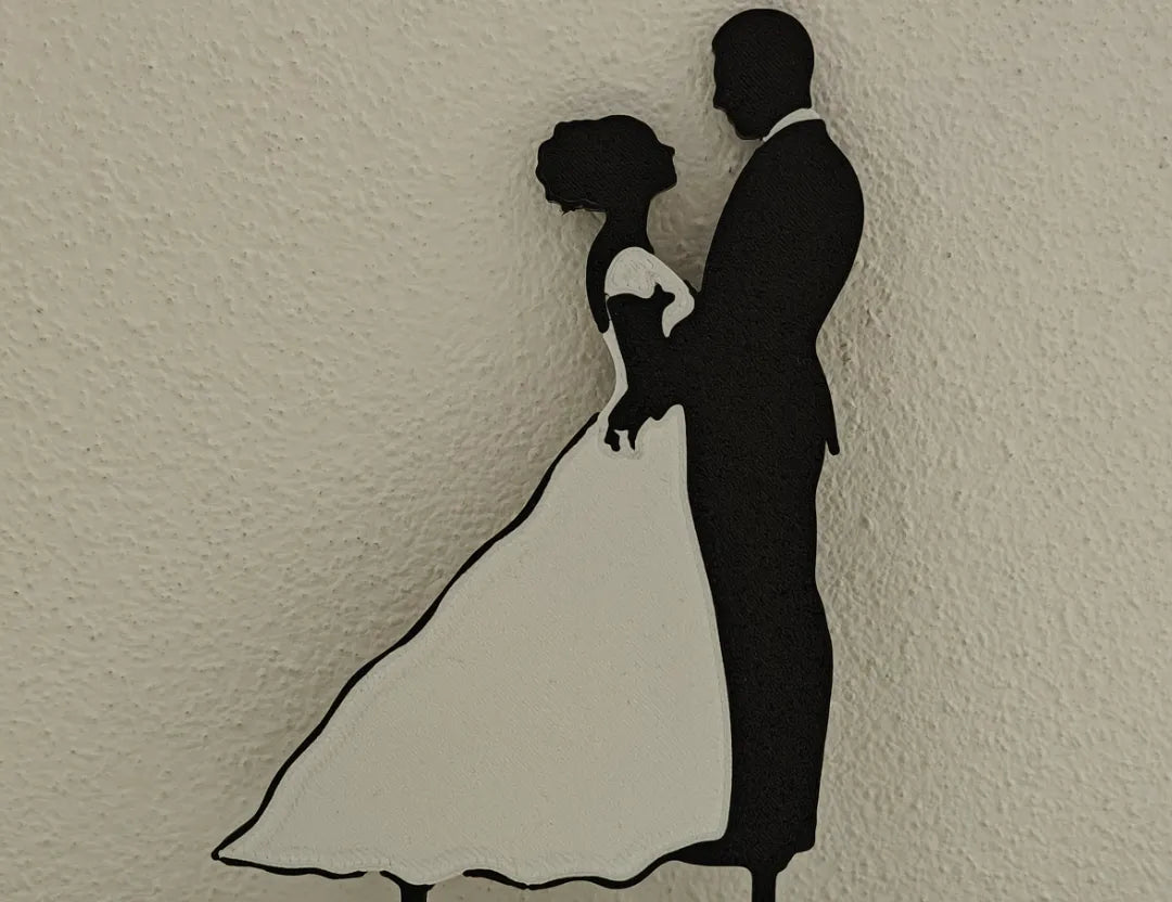 Décoration de gâteau de mariage – modèle 2 - Fêtes Print