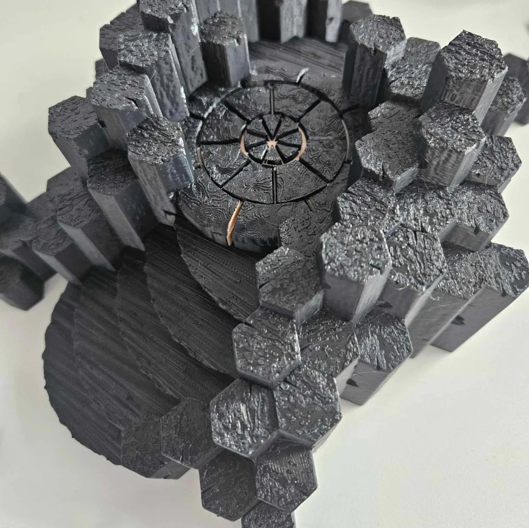 Autel de basalte avec terrain dispersé - Maquette Print