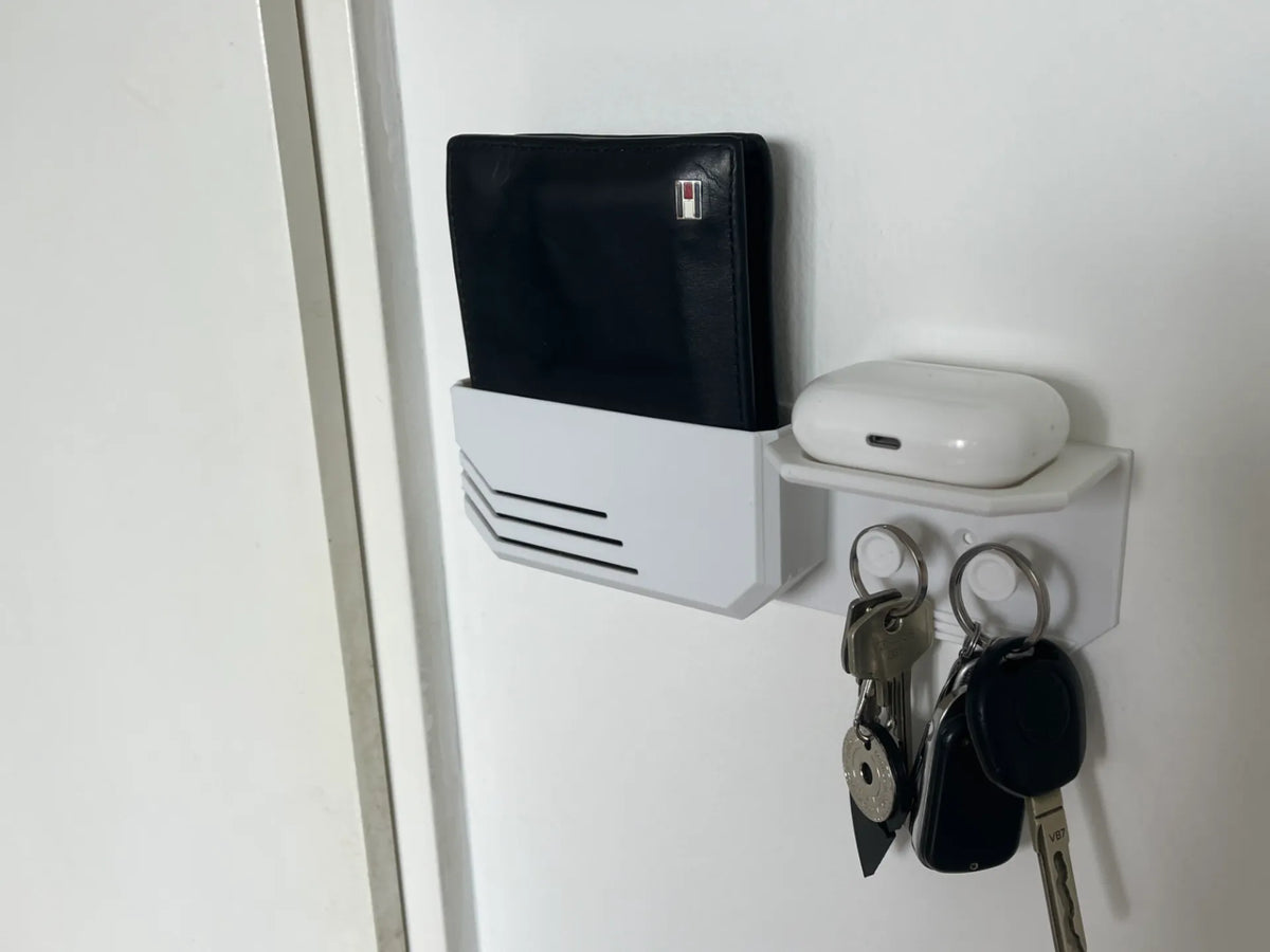 Portefeuille, clés et support AirPods - Voyage Print