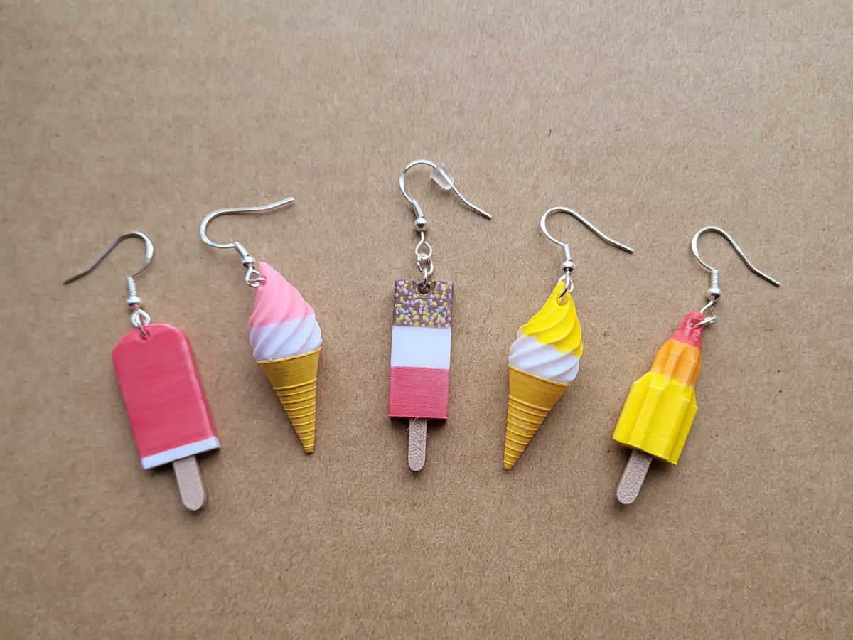 Boucles d'oreilles glaces d'été - Bijoux Print