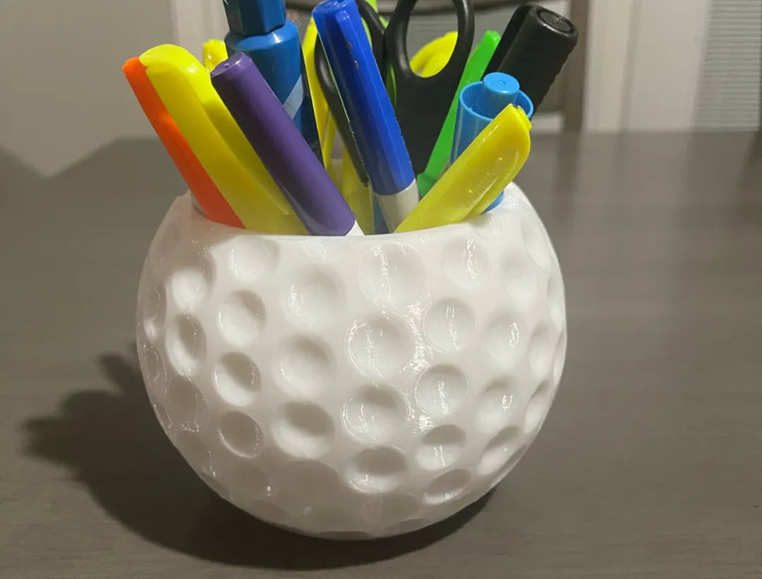 Porte-stylo de balle de golf / Organisateur de bureau - Sport Print