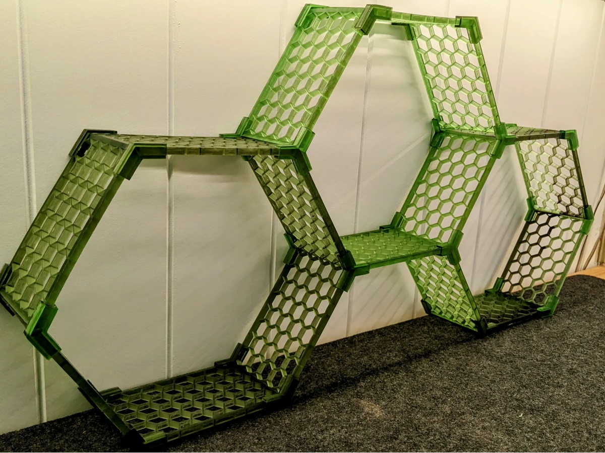 Rangement mural hexagonal infini - Maison Print