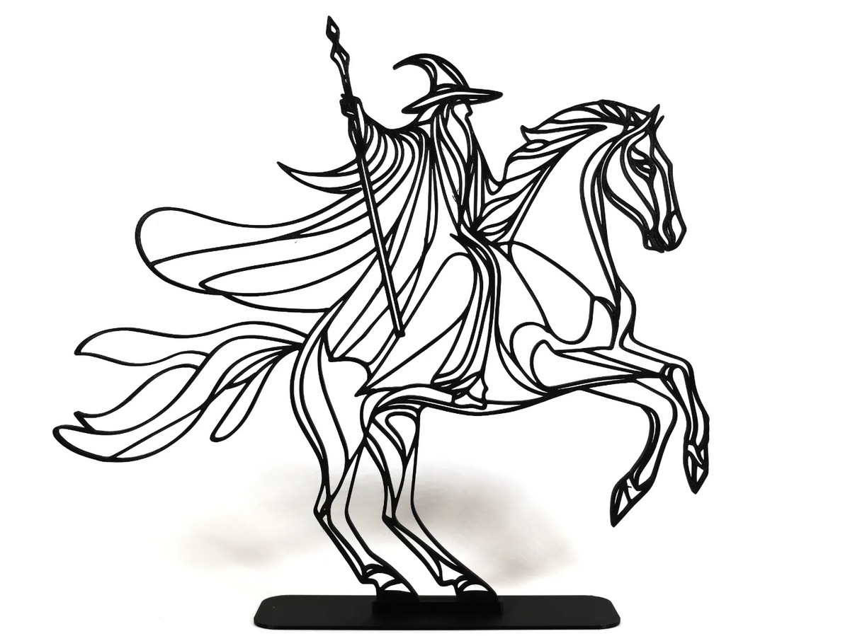 Lignes fluides Art Gandalf - Le Seigneur des Anneaux - Geek Print