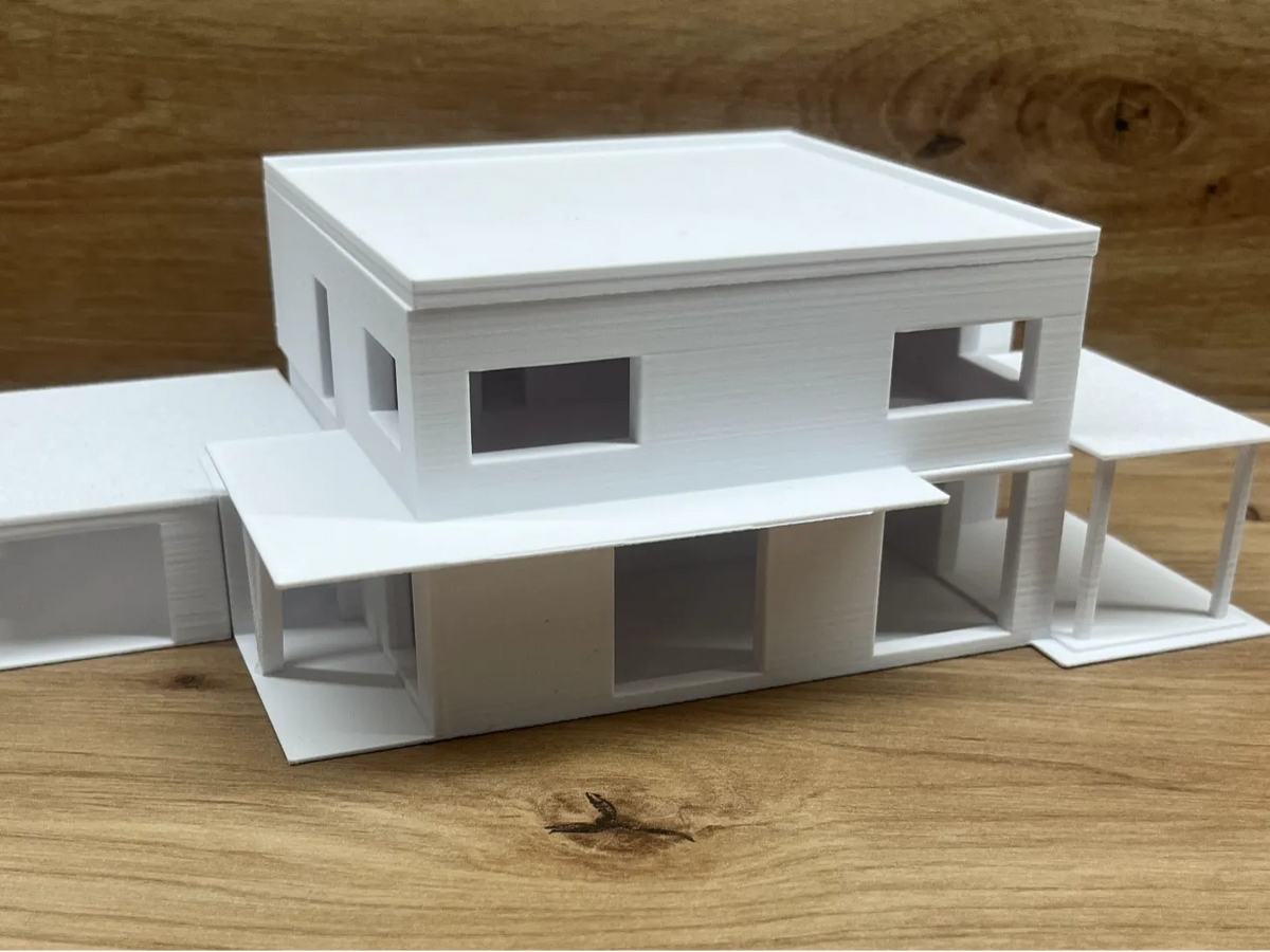 Projet de maison moderne - maison familiale - Maquette Print