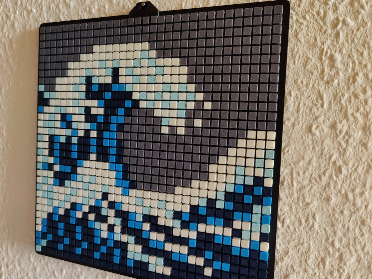 La Vague (Japonais) Pixel Art Puzzle - Geek Print