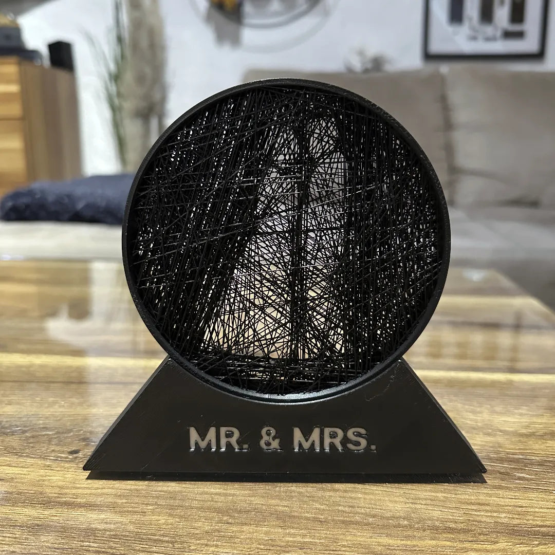 ART String DE Mariage / MR. & MRS / Décoration DE Table - Fêtes Print