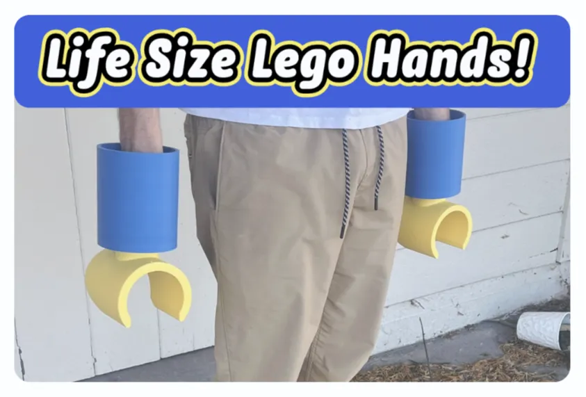 Des mains LEGO grandeur nature - Figurine Print