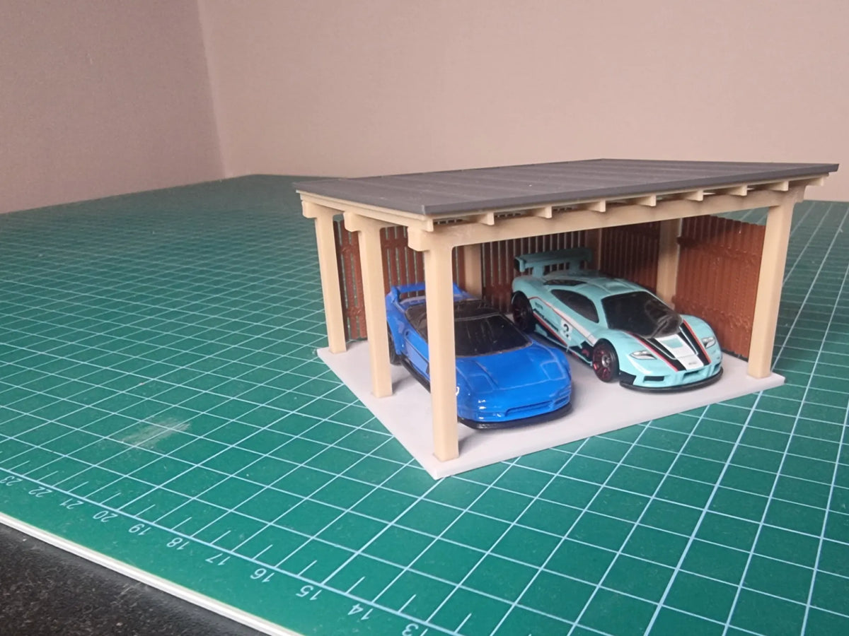 Garage pour voiture à l'échelle 1/64 - Auto Print