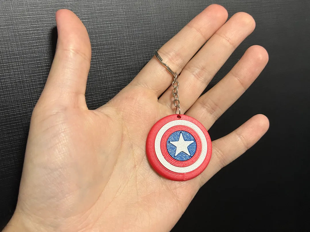 Porte-clés Captain America – modèle 2 - Geek Print