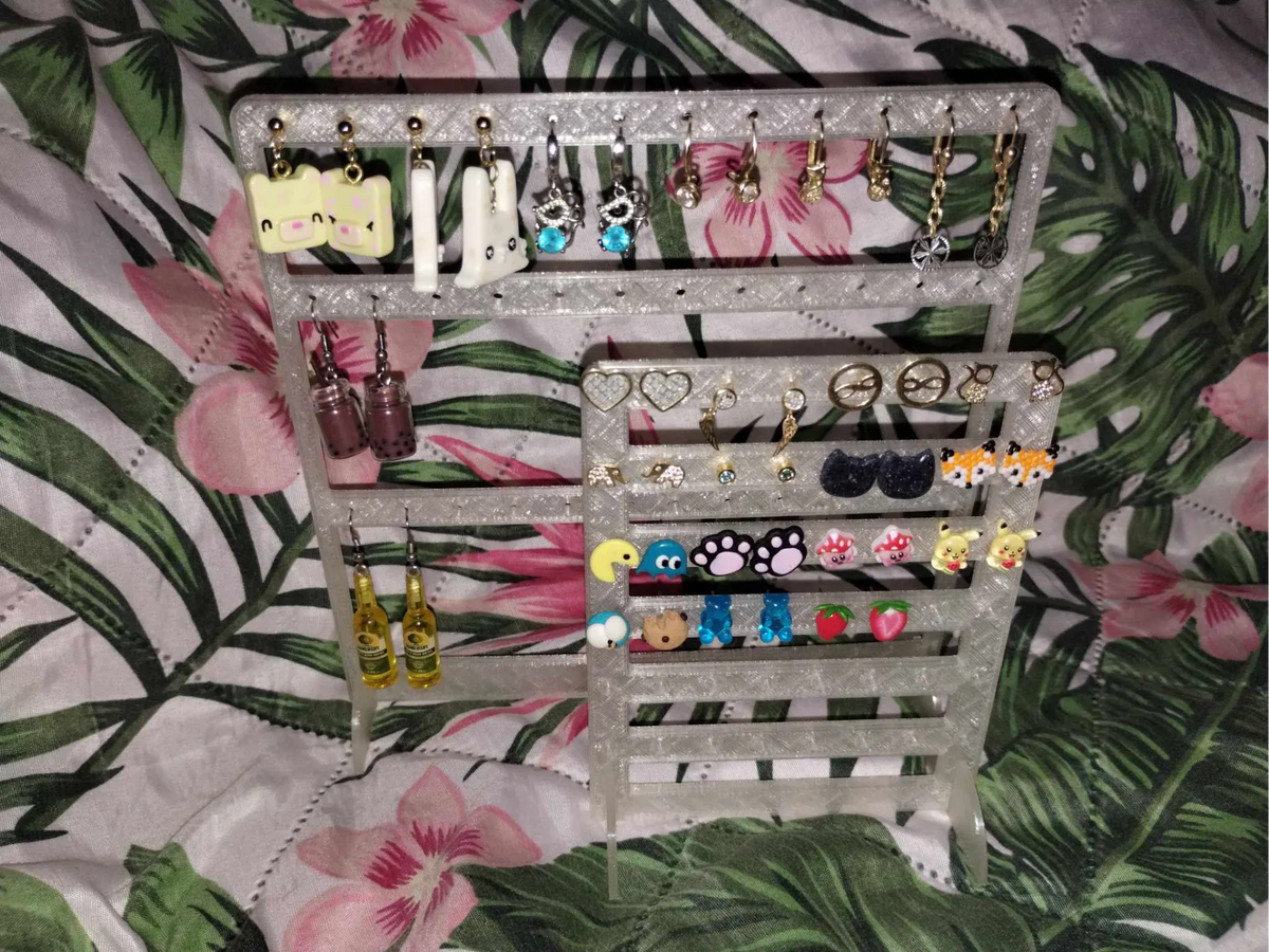 Porte-boucles d'oreilles pour boucles d'oreilles à clip et à pendantes - Bijoux Print